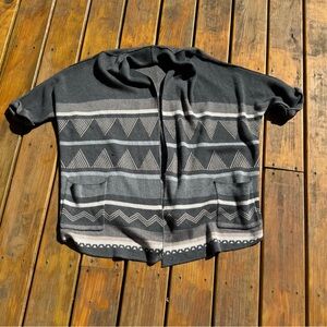 Women's Gray Patterned Sweater